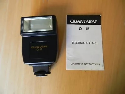 Quantaray Q-15 Shoe Mount Flash - Tested And Excellent Condition • $14.99