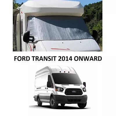 £96 • Buy Motorhome External Thermal Screen Cab Windscreen Cover Ford Transit 2014 ON