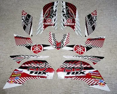 Yamaha 660r Raptor Red/White Decals Stickers Quad Graphics 13pc Kit 2001 2005 • $72.99