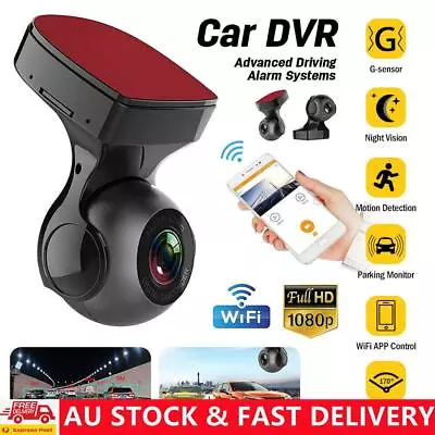 1080P HD Wifi G-Sensor Camera 170° Car DVR Dash Cam Video Recorder Night Vision • $35.99