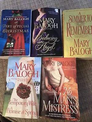 Lot 5 MARY BALOGH Historical Romance Novels Regency No Man’s Mistress And More • $13.47