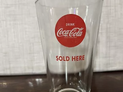 Vintage Coca-cola 16 Oz. Pint Glass “Coca-Cola Sold Here” • £12.55