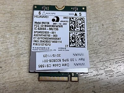 HP Elitebook 820 840 850 G1 G2 G3 HAUWEI 3G 4G WWAN Mobile Card Board 822828-001 • £5.74