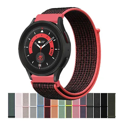 20mm Quick Fit Nylon Sport Loop Watch Band Strap For Samsung Galaxy Watch 5 Pro • $9.99