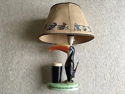£459 • Buy RARE1950s GUINNESS HOW GRAND TO BE A TOUCAN JUST THINK WHAT TOUCAN DO LAMP&SHADE