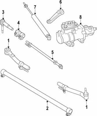 OEM NEW 2011-2016 Ford F250 F350 Super Duty King Ranch Drag Link BC3Z-3304-A • $177.85