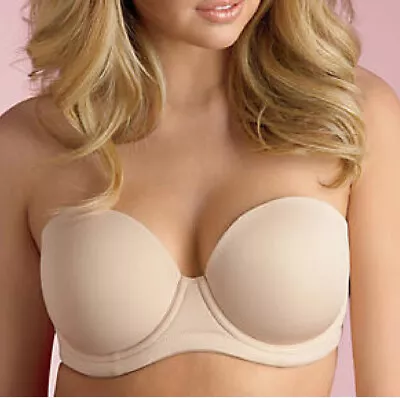 New Wacoal 854119 Red Carpet Full Busted Strapless Nude Bra Size 36b • $26.99