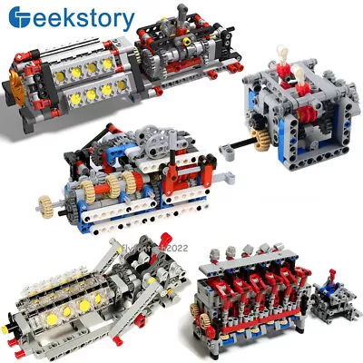 $28.19 • Buy Technic Parts MOC Speed Gearbox Cylinder Engine Kit Battery Case Motor For Le*go