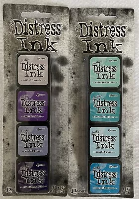 Ranger Distress Ink Pads 8 Mini Mermaid Lagoon Shaded Lilac Villainous Potion • $14.99