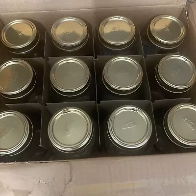 Lot Of 12 Kerr Self Sealing Mason Jars 505 Quart • $104.50