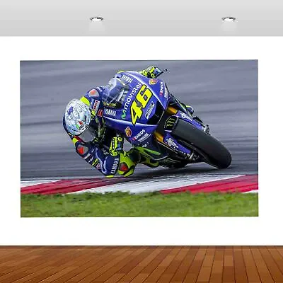 Valentino 46 Rossi Sports Bike Racing 3d Mural Wall Sticker Poster Decal P35 • £28.95
