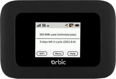 Orbic R500L5 Speed 5G UW HOTSPOT MOBILE MODEM MiFi GSM UNLOCKED VERIZON • $89.97