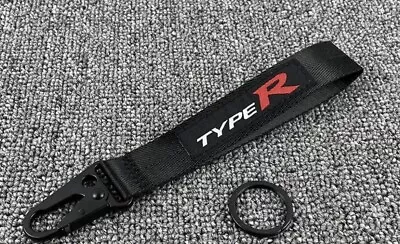 Honda Type R Black Lanyard Keyring Chain ID Card Holder Phone Strap • $12.44