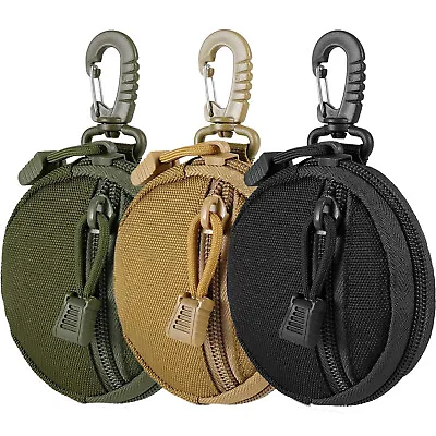 Military Compact EDC Utility Pouches Mini Coin Purse Keychain Pocket Waist Pack • $6.69