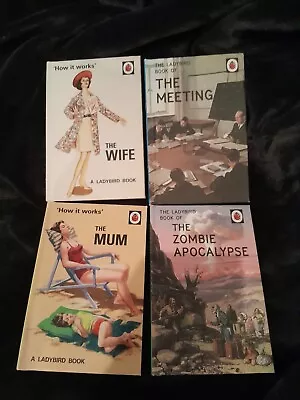 4x Modern Ladybird Books For Adults. Wife Mum Meeting Zombie Apocalypse. • £0.99