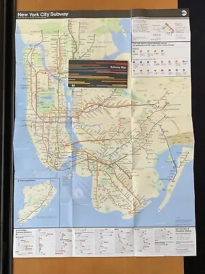 New York City NYC Subway Map MTA August 2023 Metro Train • $3.75