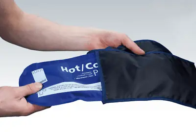 Hot Cold Gel Ice Pack With Reusable Sleeve Ease Pain For Back Neck Knee Ankle • £8.99