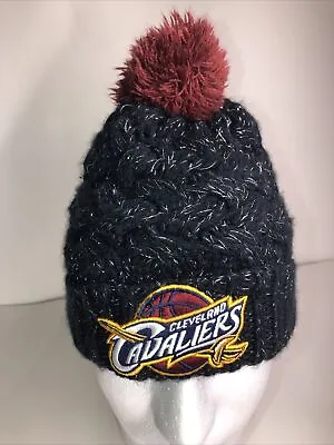 Mitchell Ness Cleveland Cavaliers Pom Beanie Knit Hat • $12.99