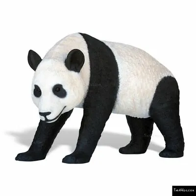 Panda Walking Life Size Realistic Wild Animal Bamboo Chinese Prop Model Statue • £995