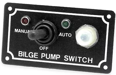 Shoreline Marine SL52268 Bilge Pump Switch 3-Way Panel 12V 10 AMP • $15.99