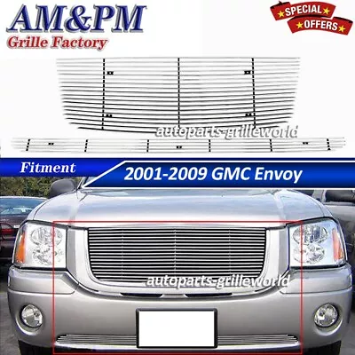 Billet Grille Fits 2002-09 GMC Envoy Front Grill Insert Chrome Combo 2008 2007 • $89.98