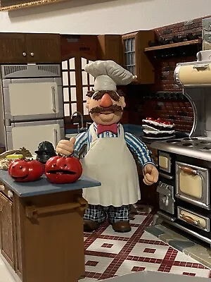 Palisades The Muppets Swedish Chef Kitchen Playset Near Complete Accessories Box • $225