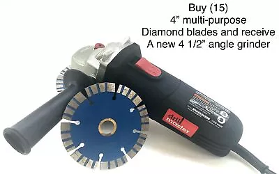 4  Diamond Saw Blade Multi Stone Bond Wet/dry (buy 15 Get A Free Angle Grinder)  • $8.99