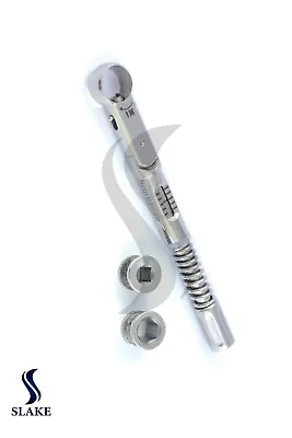 $21.99 • Buy Dental Implant Torque Wrench Ratchet Universal 10-45 Ncm 6.35mm Hex 4.0 Square