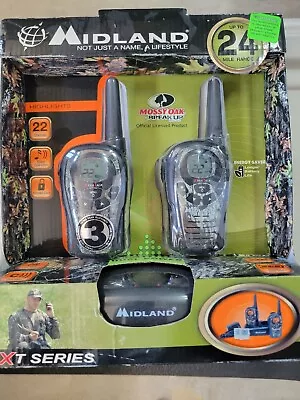 Midland LXT500VP3 22-Channel GMRS With 24-Mile Range 2 Pack Walkie Talkies NEW • $49.99