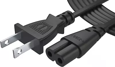 Pwr TV Power Cord 12Ft Cable For Samsung LG TCL Sony: 2 Prong AC Wall Plug 2 • $13.32