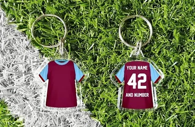 £3 • Buy WEST HAM Personalised Keyring. Add Your Own Name And Number. Retro & Modern