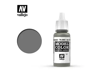 Vallejo Model Color Paint - Oily Steel 17ml - 70.865 • £2.75