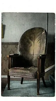 1909 Postcard - Washington's Chair At His Masonic Lodge Alexandria Virginia • $4.95