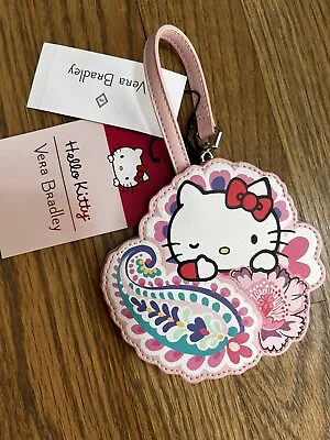Vera Bradley Hello Kitty Luggage Tag Charm Hangtag Pink Limited Edition NWT • $39.48