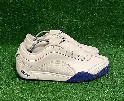 Vintage Reebok Daddy Yankee Soccer White Leather Shoes Mens Size 10.5 • $89.99