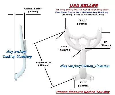36 - 42  White Ceiling Fan Blade Arm Replacement Bracket Hunter & Hampton Bay • $6.95