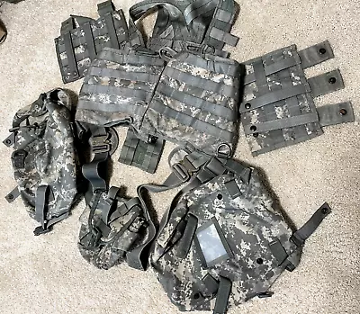 Acu Military Air Warrior Survival Vest And 2x Backpack 1x Grenade Pouch 2x Mag • $212