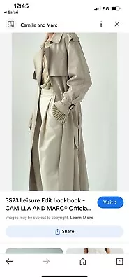 Brand New Camilla And Marc Simona Trench Coat  M/lrrp$950  Sold Out Style • $312