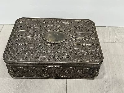 Godinger Vintage Silver Plated Octagonal Jewelry Box • $39