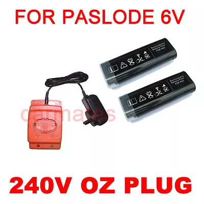 2 Battery For Paslode 6V Nail Gun Ni-MH 4.5Ah Gas Nailer 900420 B20540 +charger  • $65.98