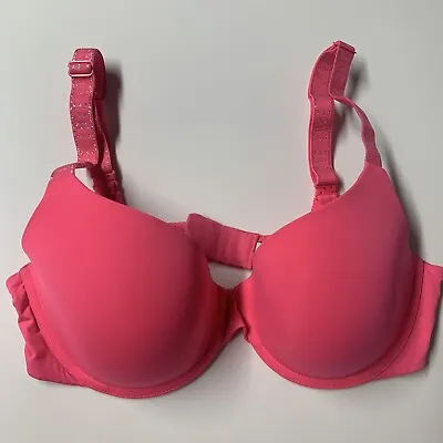 Victoria's Secret Tshirt Lightly Lined Demi Underwire Bra Size 34c Pink • $18