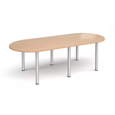 Radial End Meeting Table With 6 Radial Legs - Silver Legs • £421.11