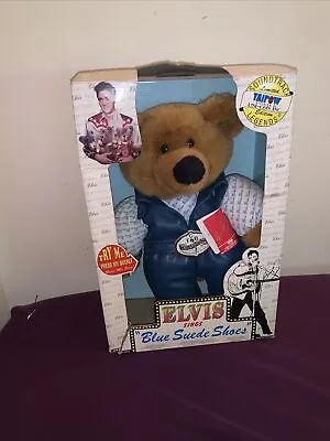 Elvis Presley Teddy Bear Sings  Blue Suede Shoes   Taipow Legends '94 Rare • $34