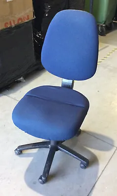 $29.95 • Buy Blue Fabric Office Chair | Hard Casters | Great Condition | 30 Day Warranty 