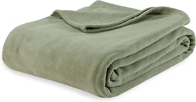 Berkshire Blanket Microfleece Twin Size Bed Blanket Dark Sage GreenLightweight  • $64.50