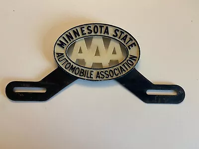 Vintage AAA Minnesota State Motor Club License Plate Topper Plastic Rare NY Club • $81