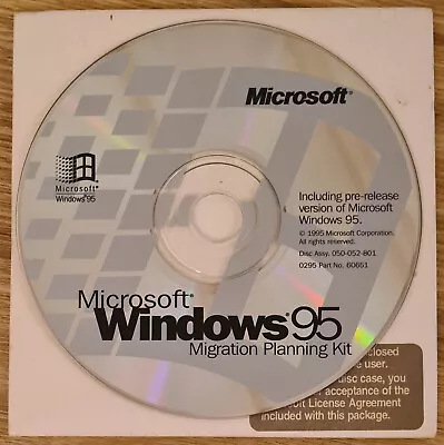 Microsoft Windows 95 - Migration Planning Kit (CD-ROM) • $24.95