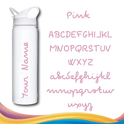 Any Name Personalised Love Island Style Water Bottle Sticker Gym Fitness Workout • £1.99