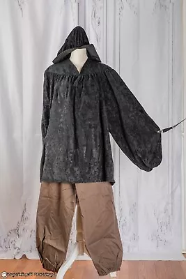 Renaissance Peasant Man Costume Medium Pirate Renaissance Black Brown • $50