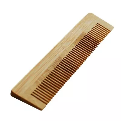 Wooden Comb 5  Inch Anti-Static Bamboo Wood Hair Style Barber Beard Mustache NEW • $7.99